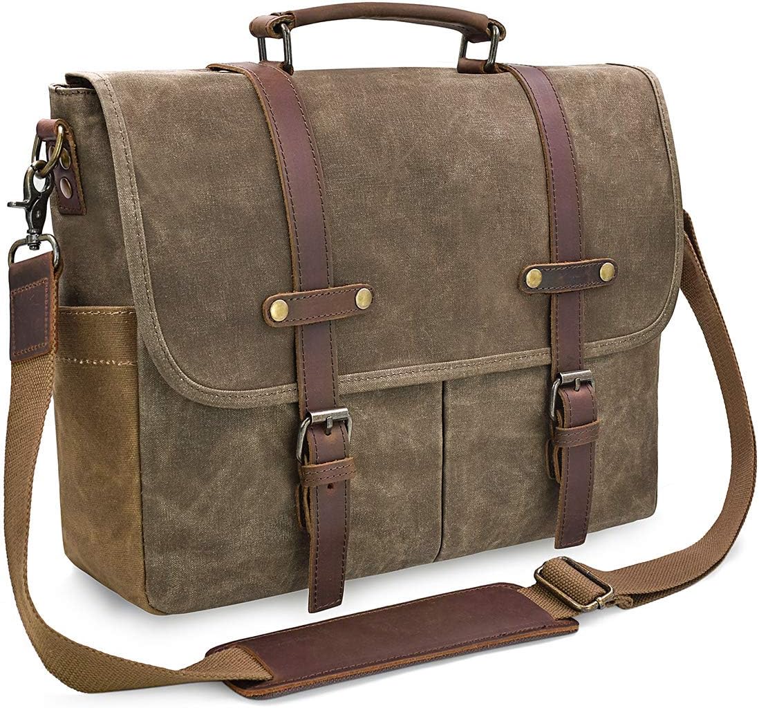 Mens Messenger Bag 15.6 Inch Waterproof Vintage-A3