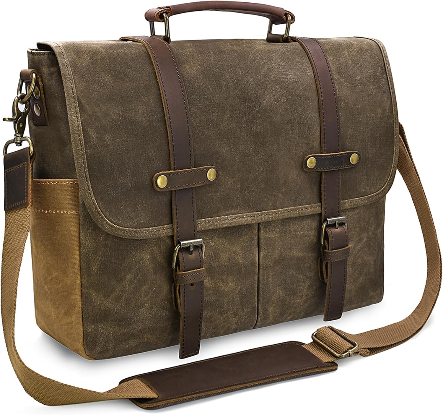 Mens Messenger Bag 15.6 Inch Waterproof Vintage-A2